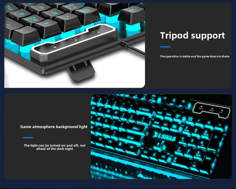 Ergonomic Waterproof Set for Desktop Gamers