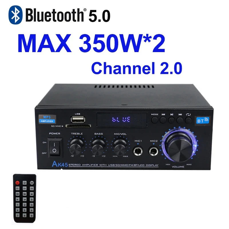 AK45 HiFi Bluetooth Audio Amplifier