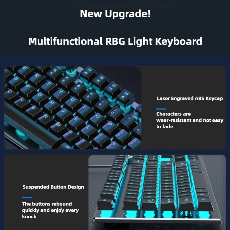 Ergonomic Waterproof Set for Desktop Gamers