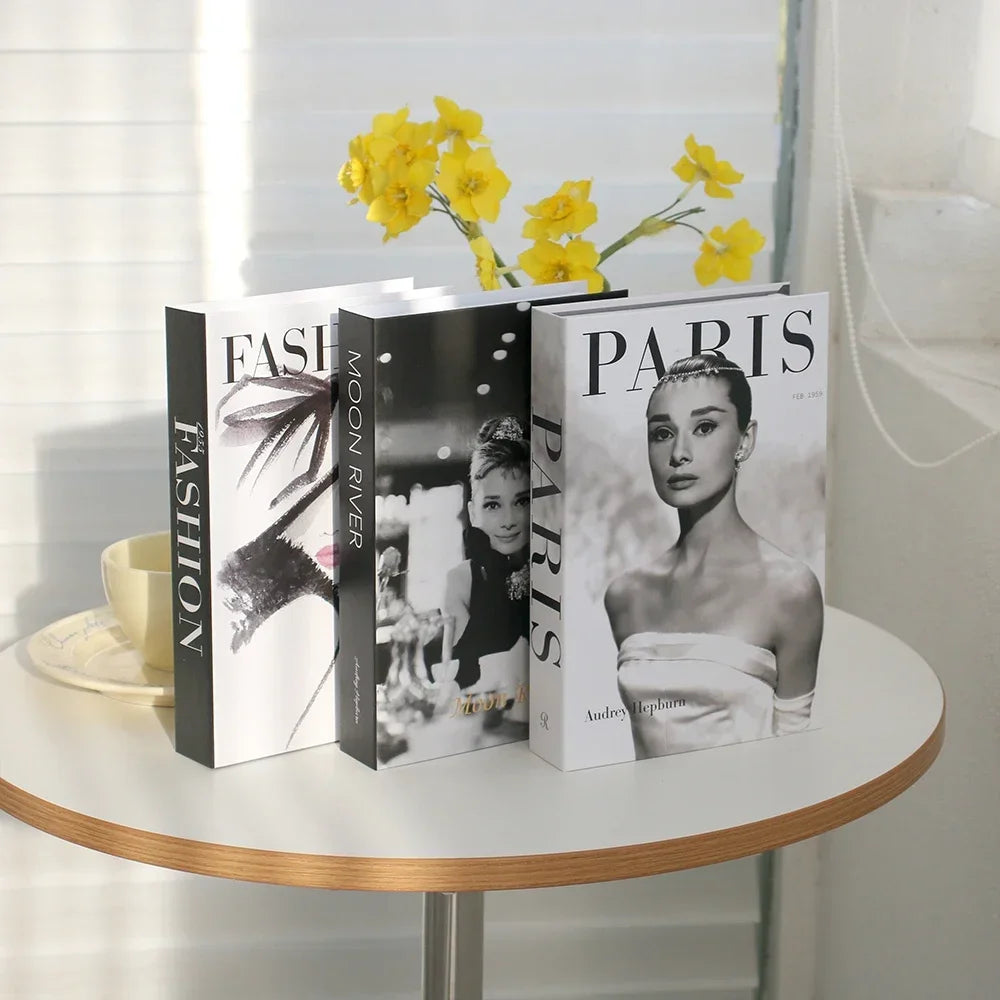 3PCS Fashion Decorative Fake Books