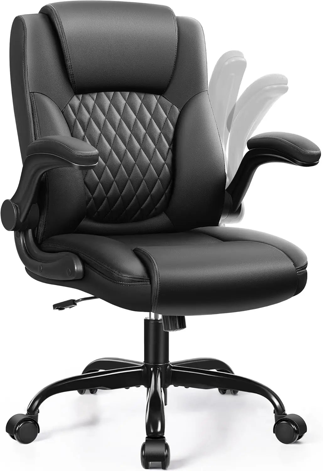 PU Leather Office Chair with Ergonomic Support