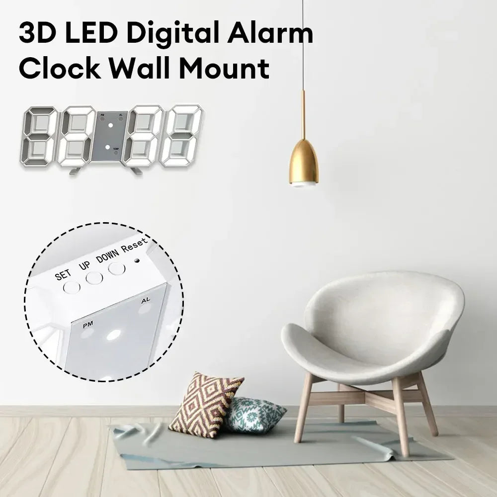 LED Digital Wall & Desk Clock