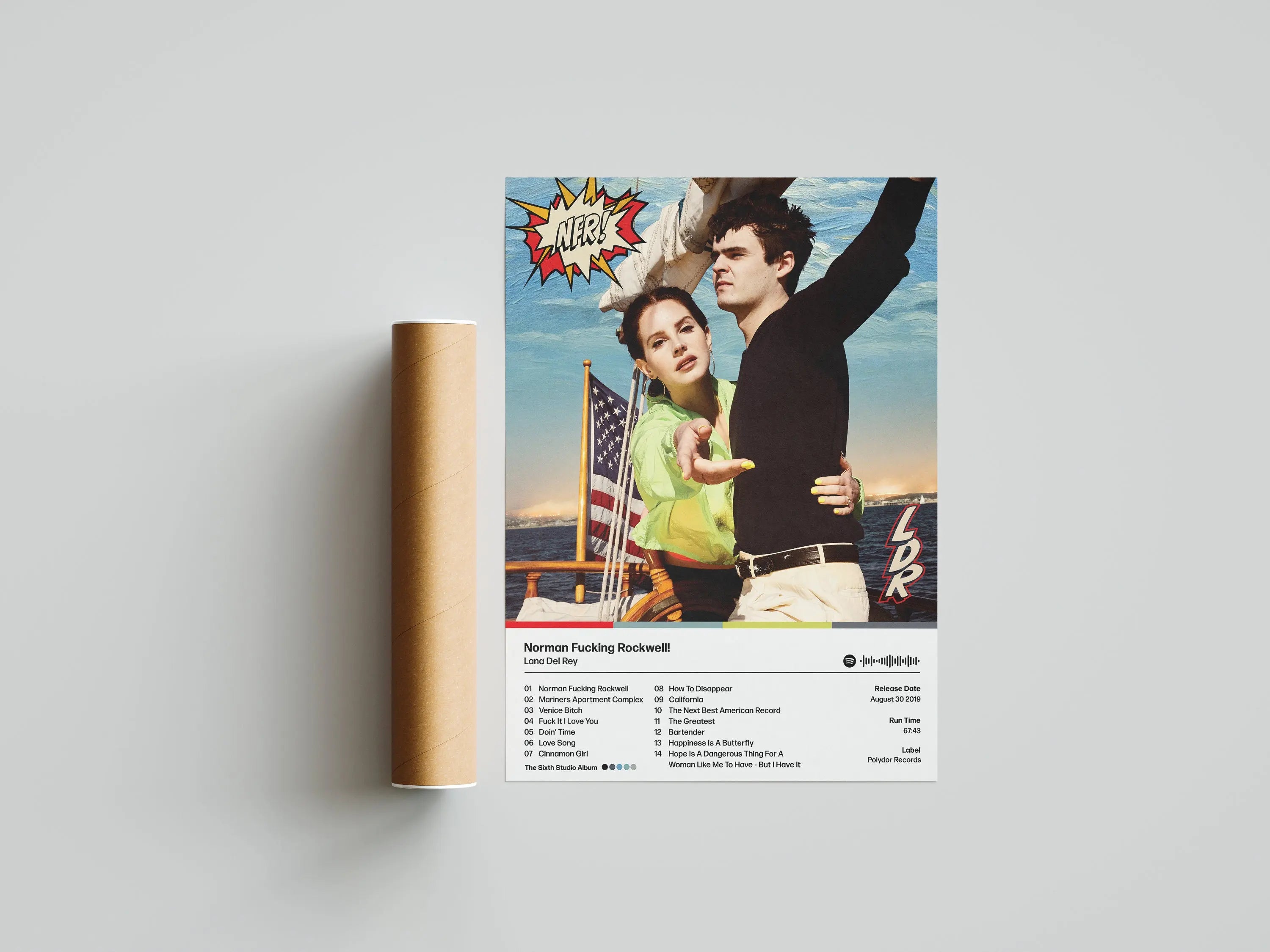 Lana Del Rey Music Album Canvas Poster