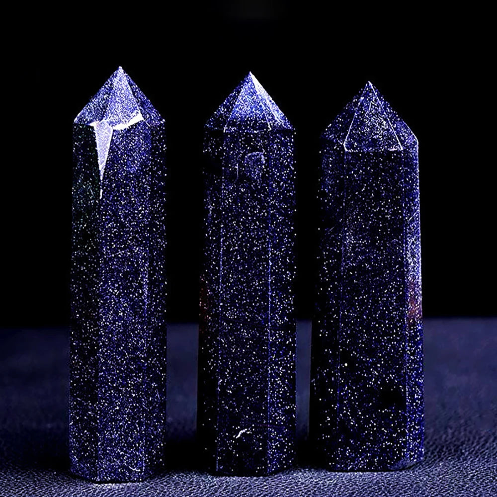 Natural Stone & Crystal Point Wand