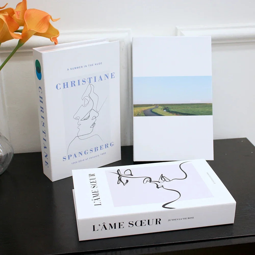3PCS Fashion Decorative Fake Books