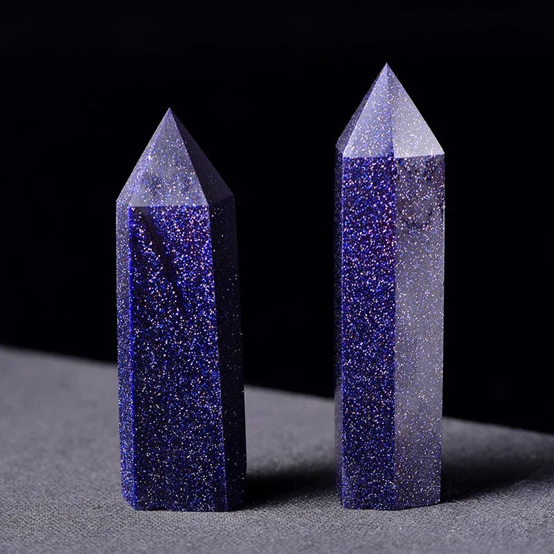 Natural Stone & Crystal Point Wand