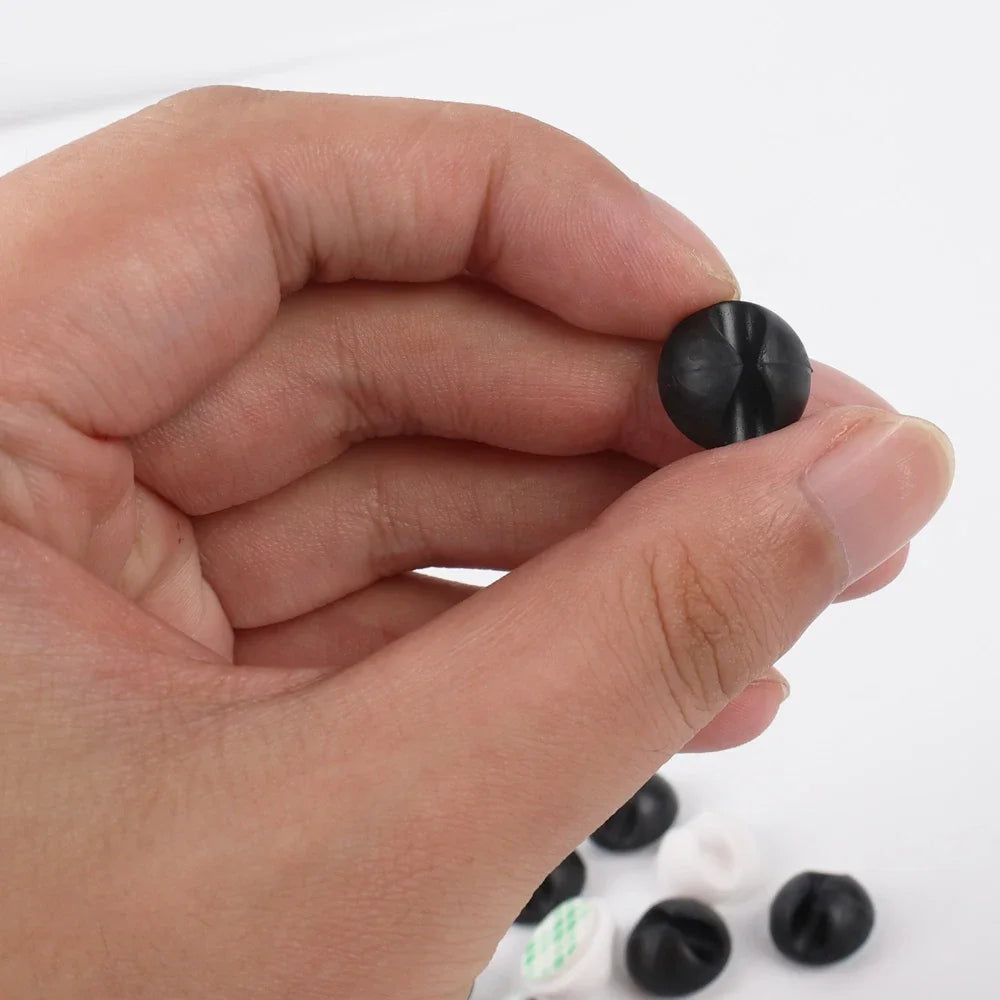 Silicone Self-Adhesive Cable Clips