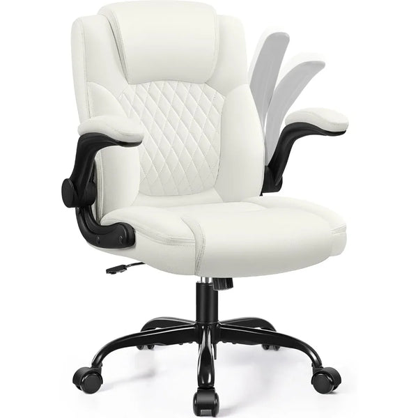 PU Leather Office Chair with Ergonomic Support