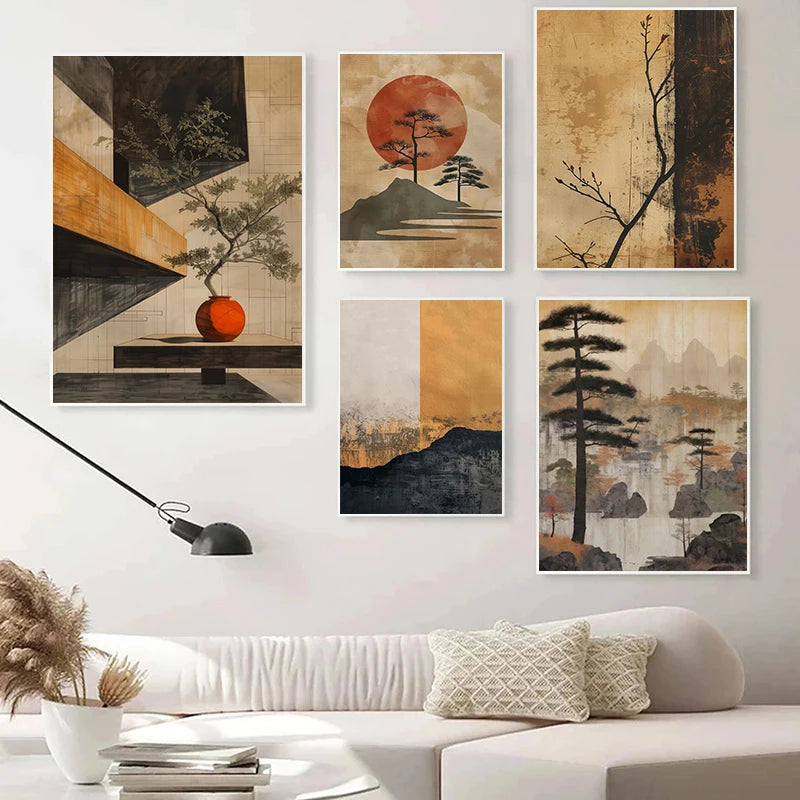 Nordic Zen Landscape Canvas Art
