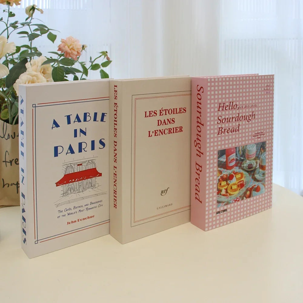 3PCS Fashion Decorative Fake Books