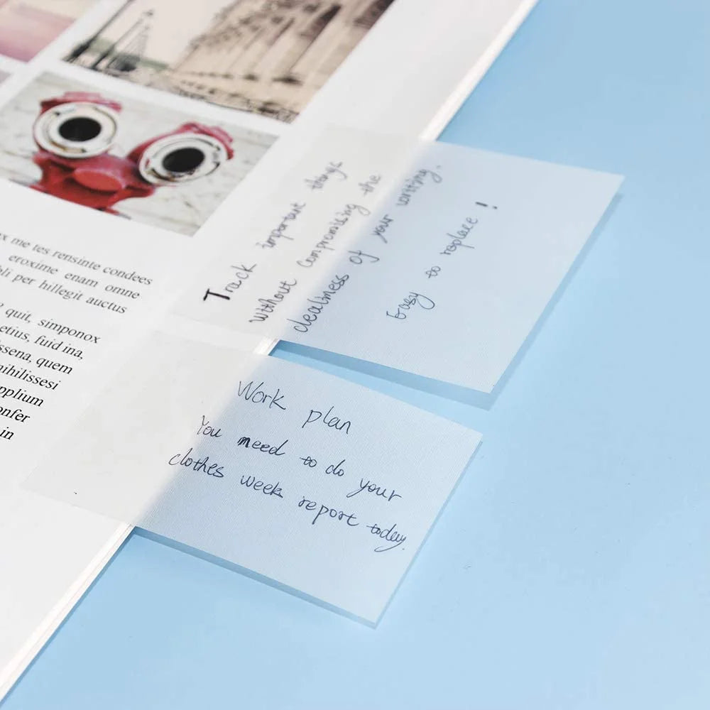Transparent Waterproof Sticky Notes Pad