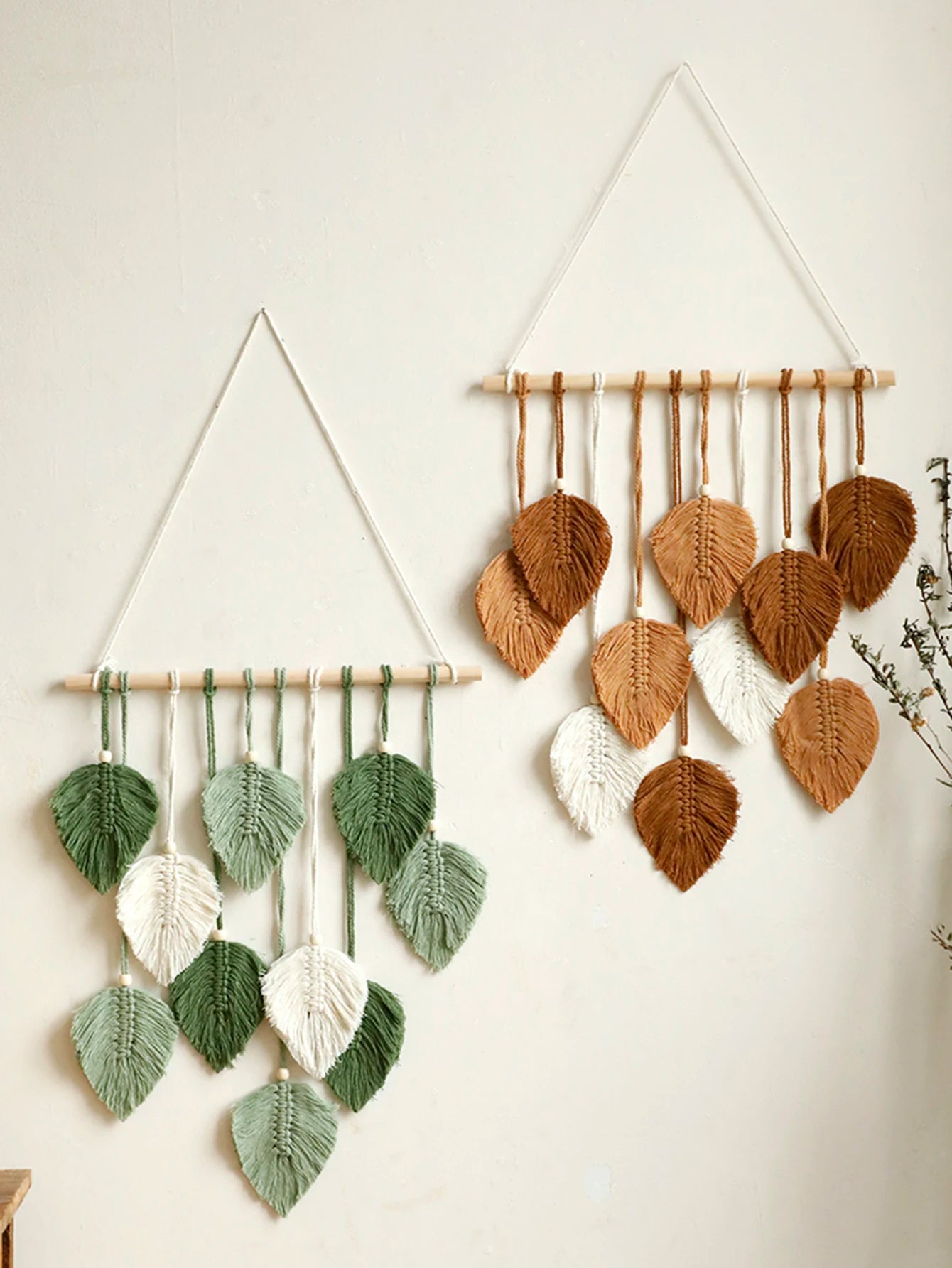 Leaf Macrame Wall Tapestry