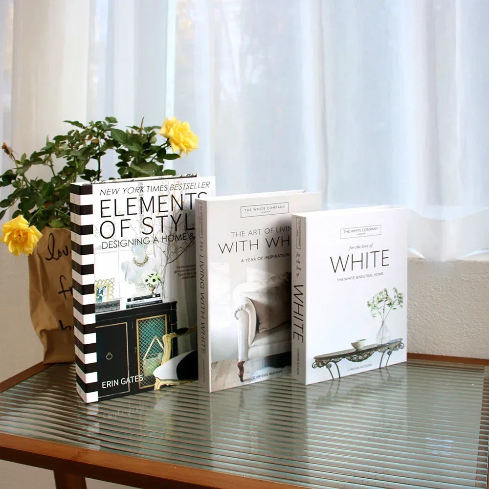 3PCS Fashion Decorative Fake Books