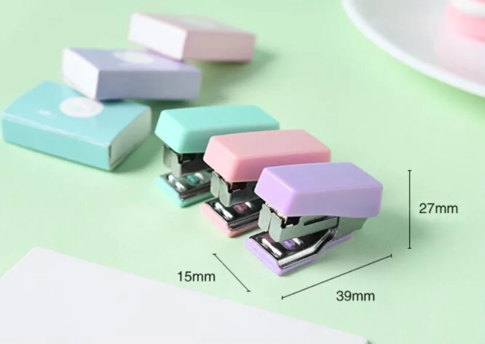 Mini Metal Stapler with 500 Staples