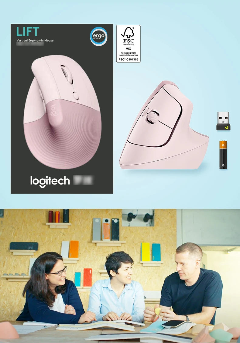 Logitech Lift Ergonomic Vertical Mouse