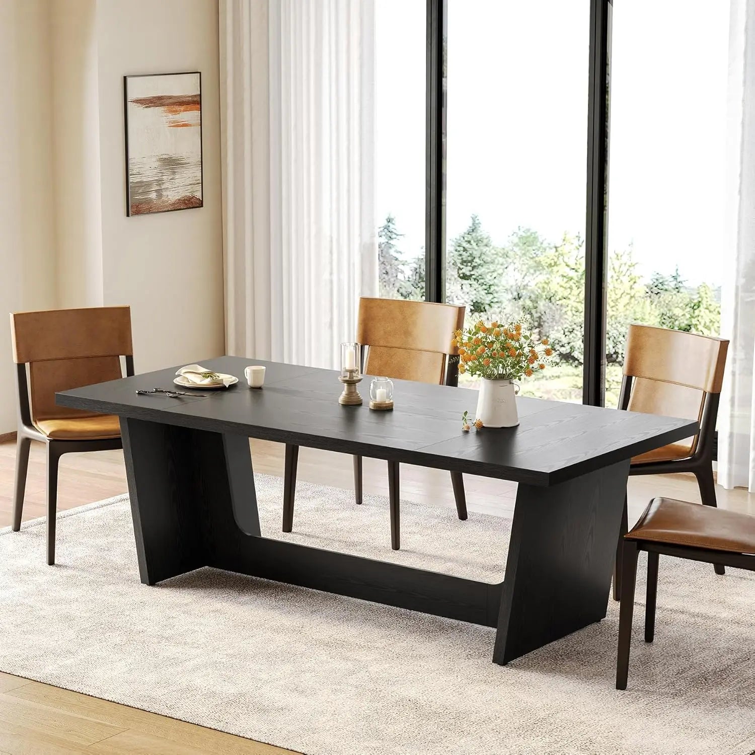 Executive Desk – Brown Industrial Computer Desk
