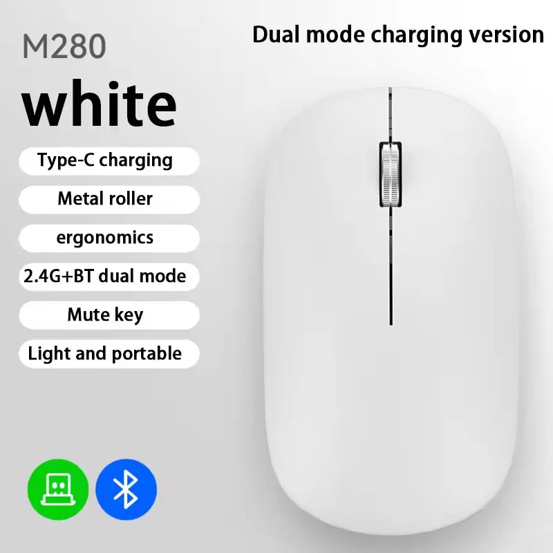 Xiaomi Wireless Mouse – Silent Click Portable Ergonomic Mouse with Type-C Charging