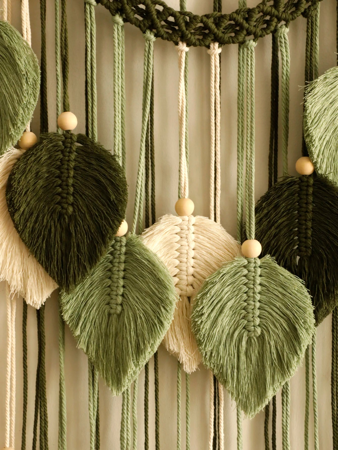 Leaf Macrame Wall Tapestry