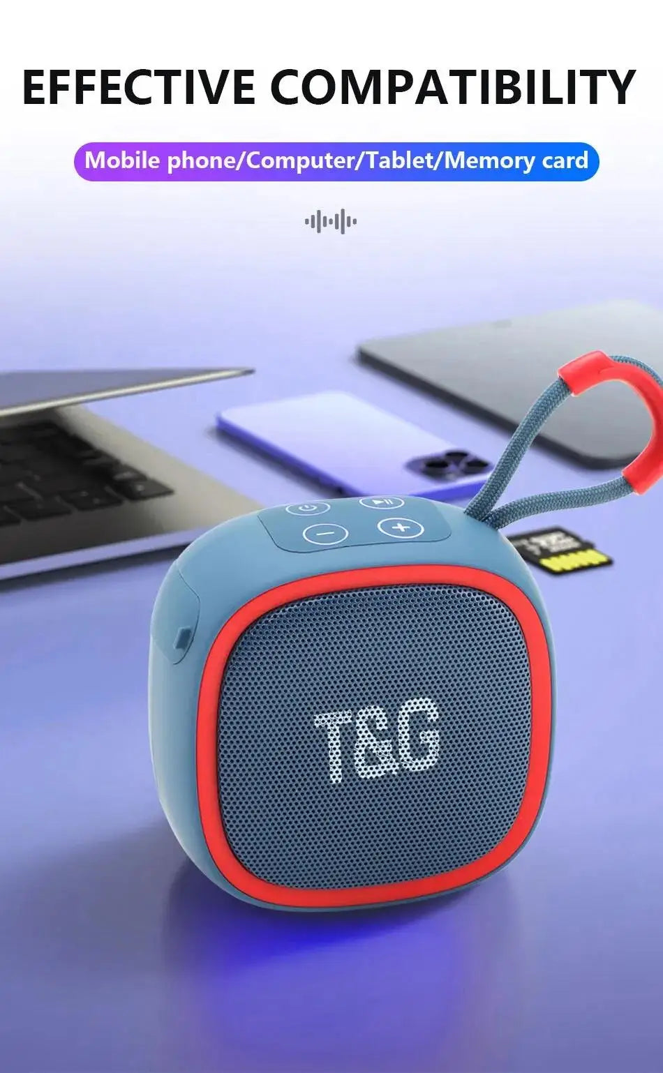 Portable Bluetooth Speaker with FM Radio