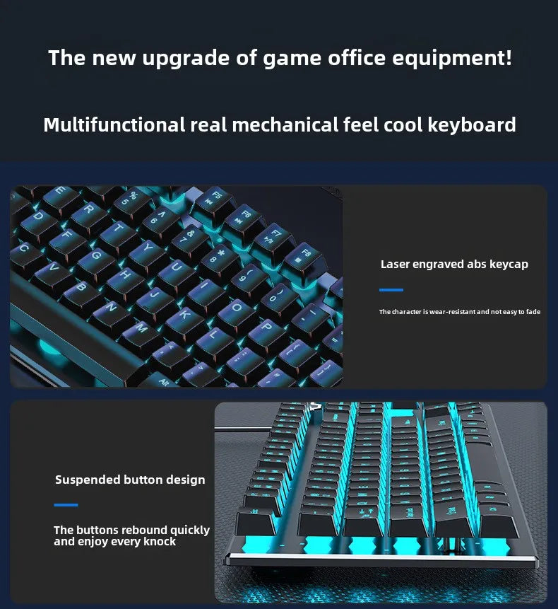 Ergonomic Waterproof Set for Desktop Gamers