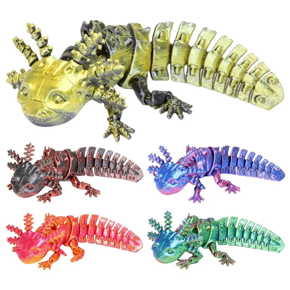 3D Axolotl Mechanical Desk Decor