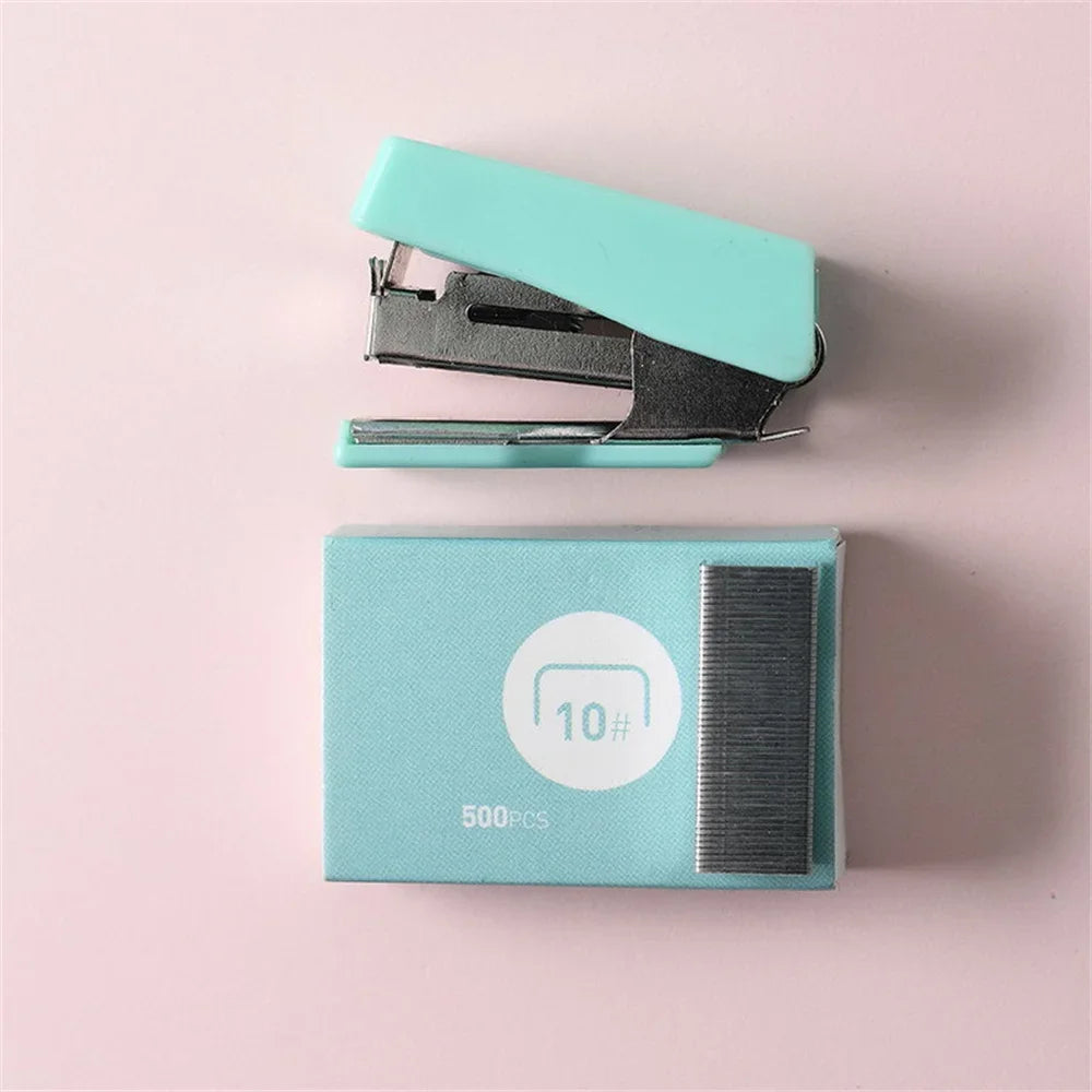 Mini Metal Stapler with 500 Staples