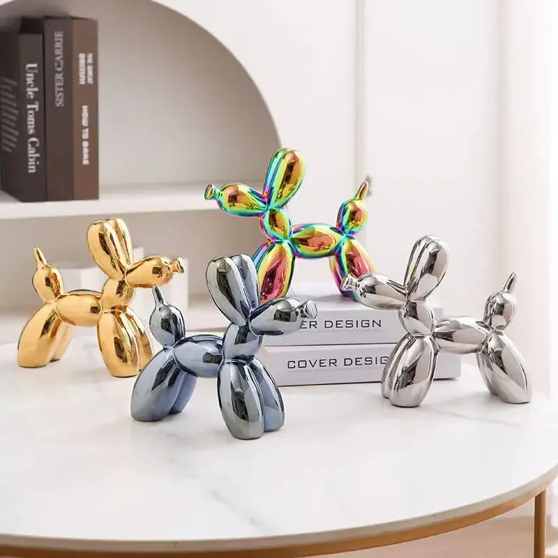 ERMAKOVA Ceramic Balloon Dog Figurine