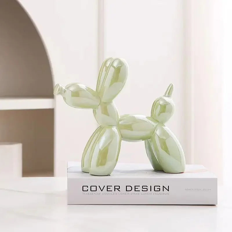 ERMAKOVA Ceramic Balloon Dog Figurine