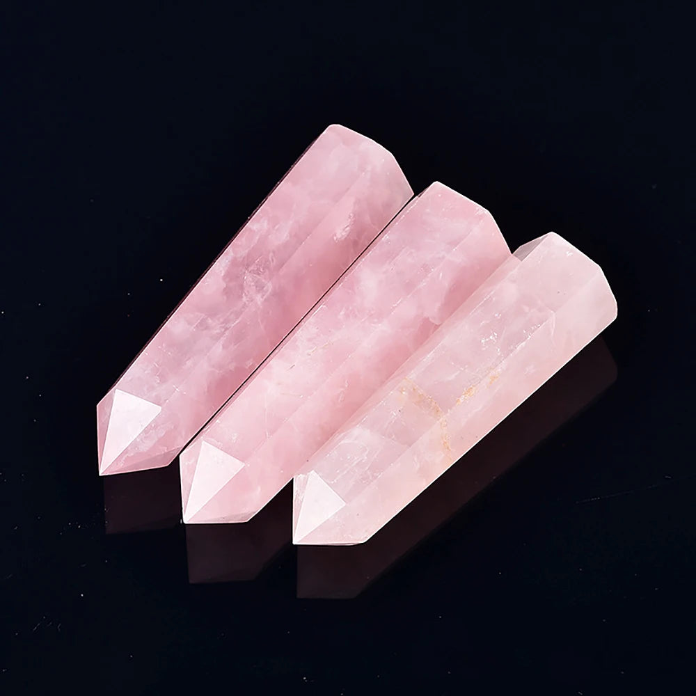 Natural Stone & Crystal Point Wand