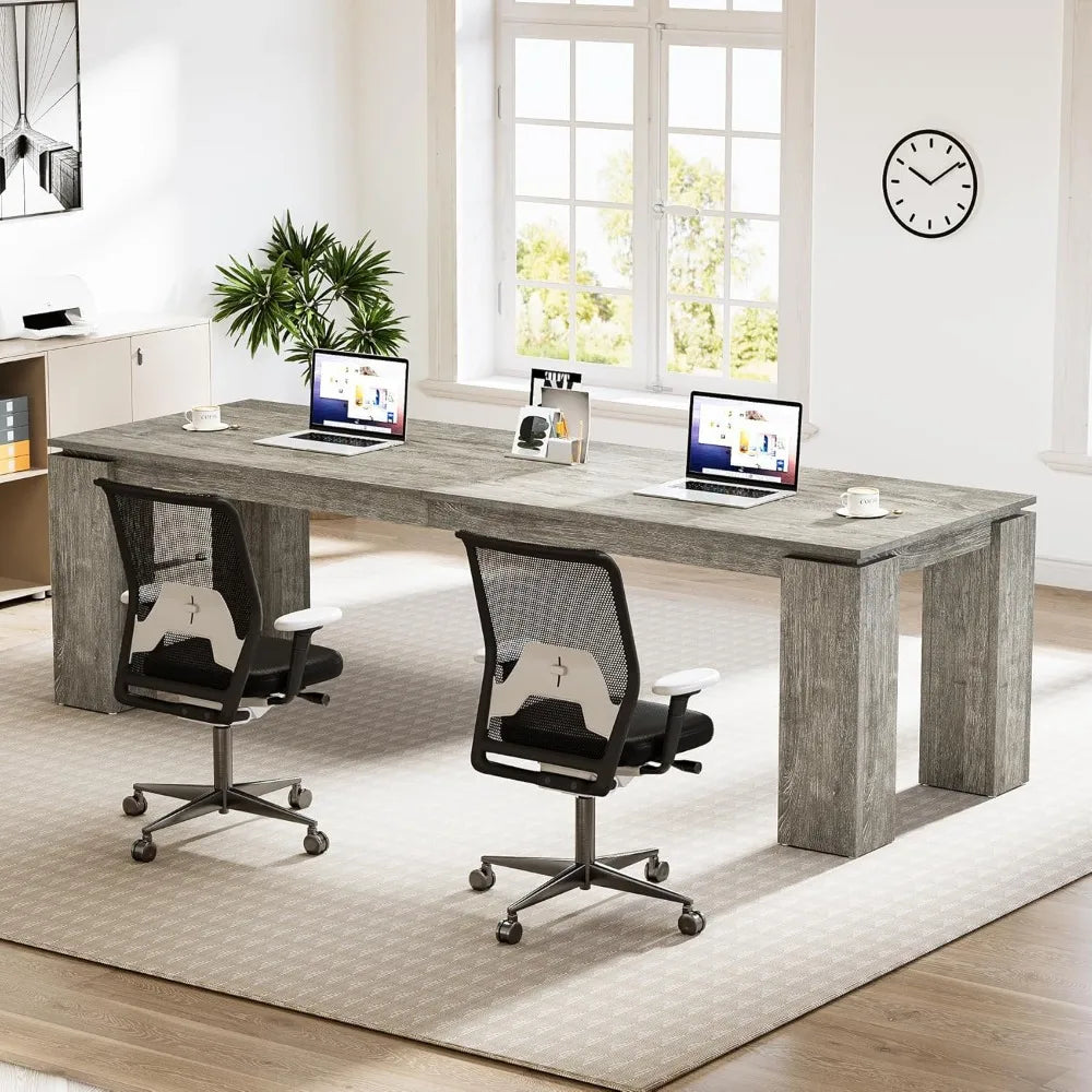 86-Inch Dual Workstation Desk