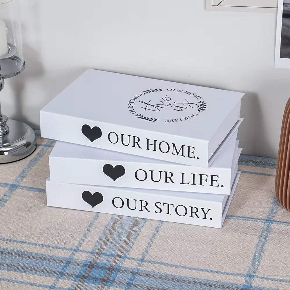 3PCS Fashion Decorative Fake Books