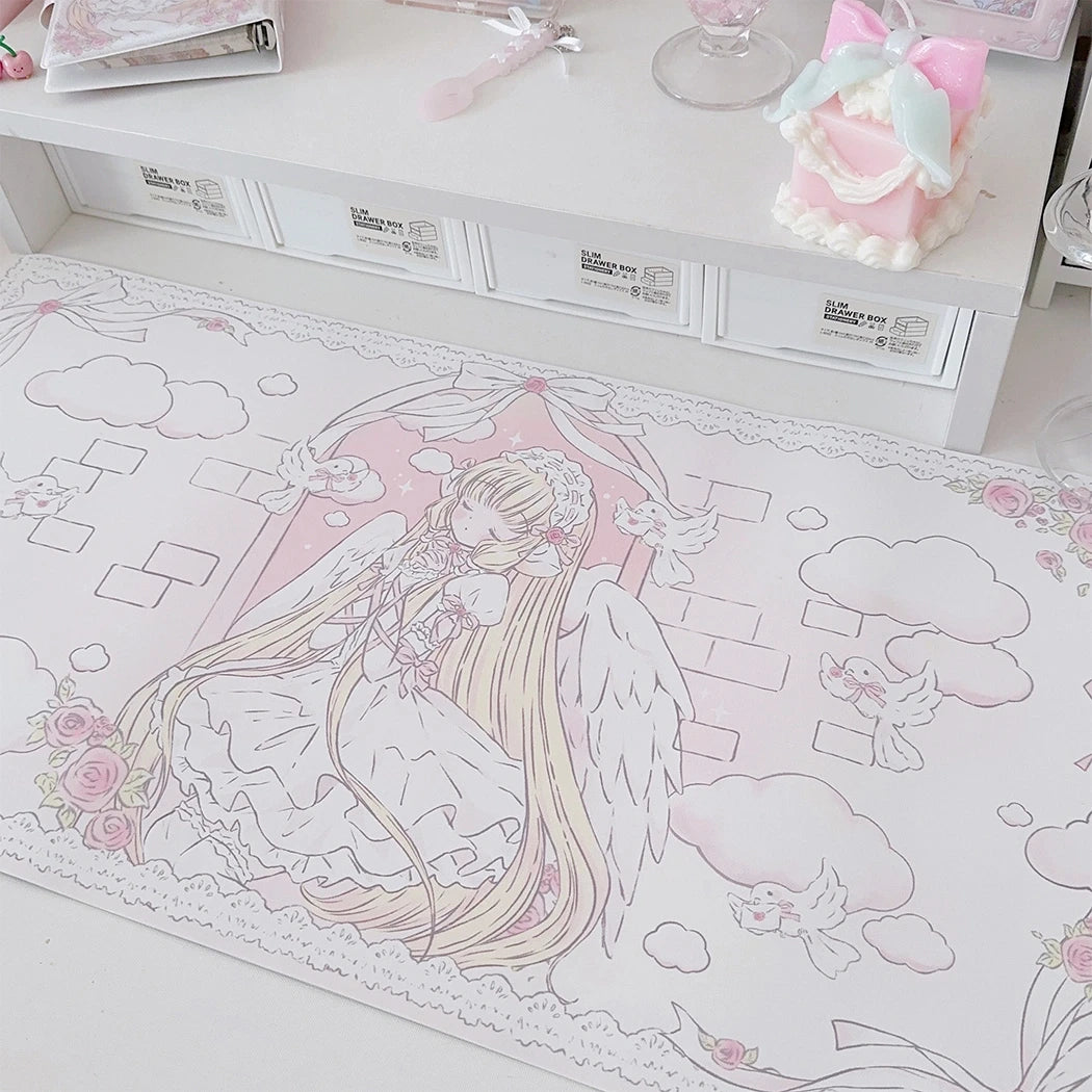 INS Style Cute Girl Mouse Pad