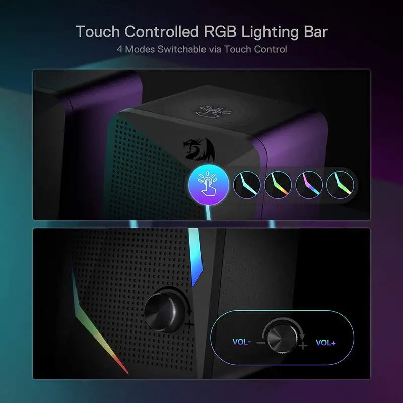 Redrag on GS510 Waltz RGB Desktop Speakers – 2.0 Channel Stereo PC Speakers