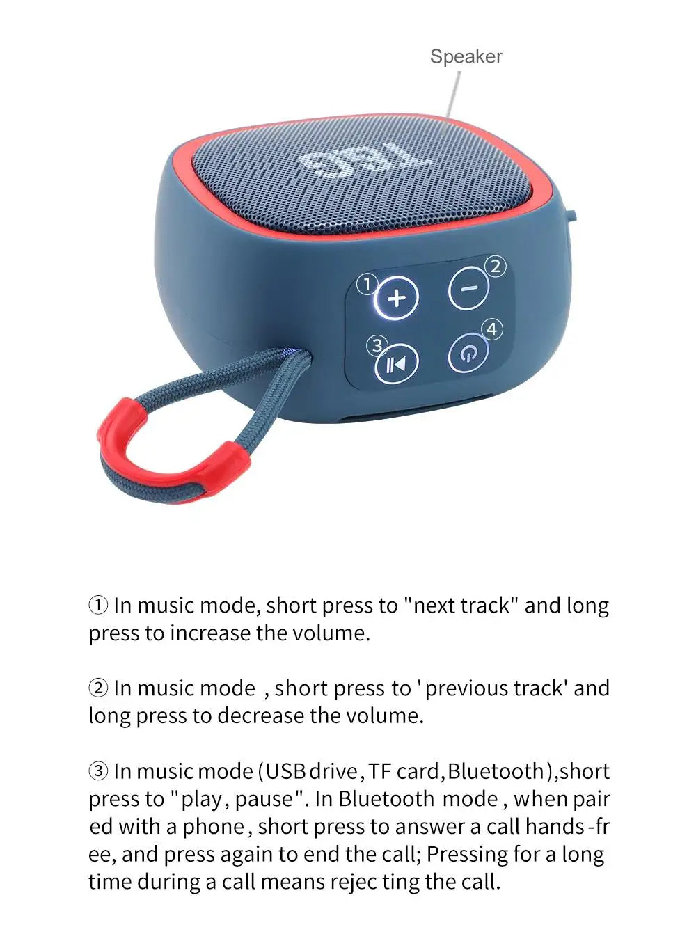 Portable Bluetooth Speaker with FM Radio