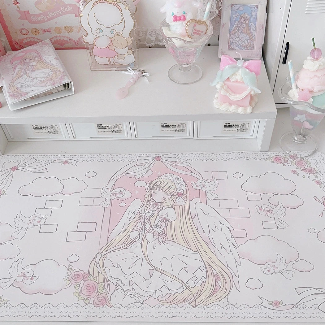 INS Style Cute Girl Mouse Pad