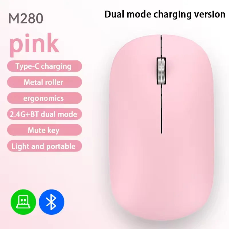 Xiaomi Wireless Mouse – Silent Click Portable Ergonomic Mouse with Type-C Charging