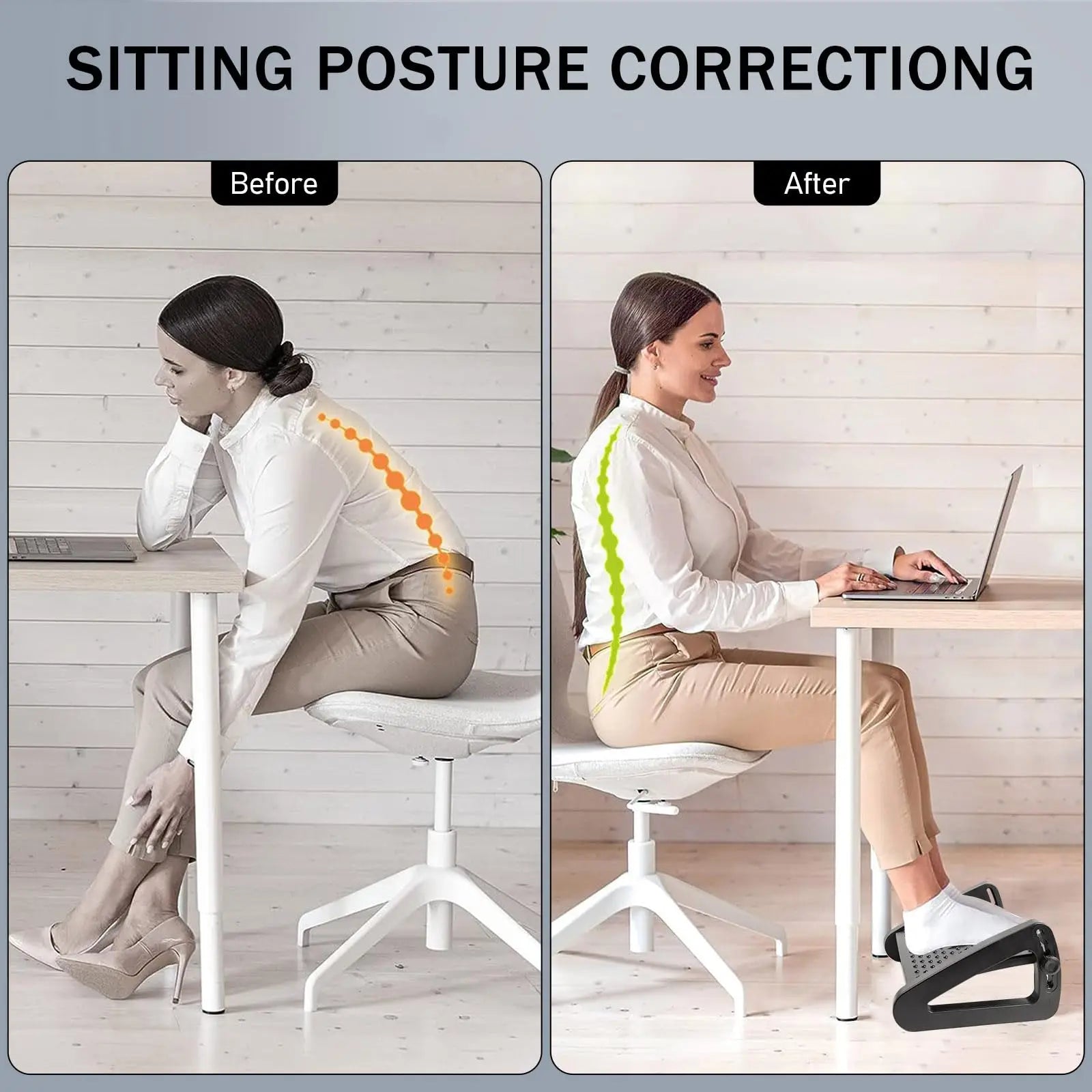 Ergonomic Under Desk Footrest