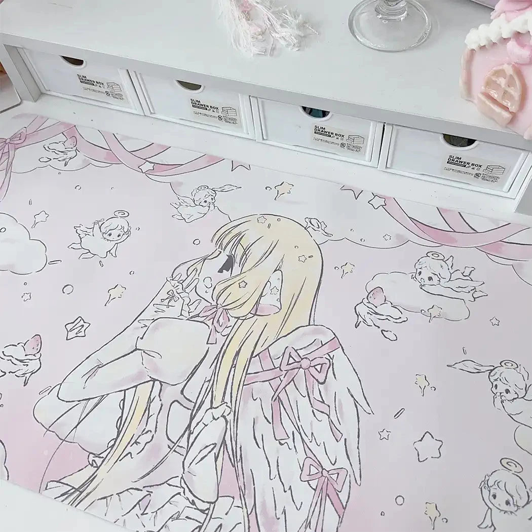 INS Style Cute Girl Mouse Pad