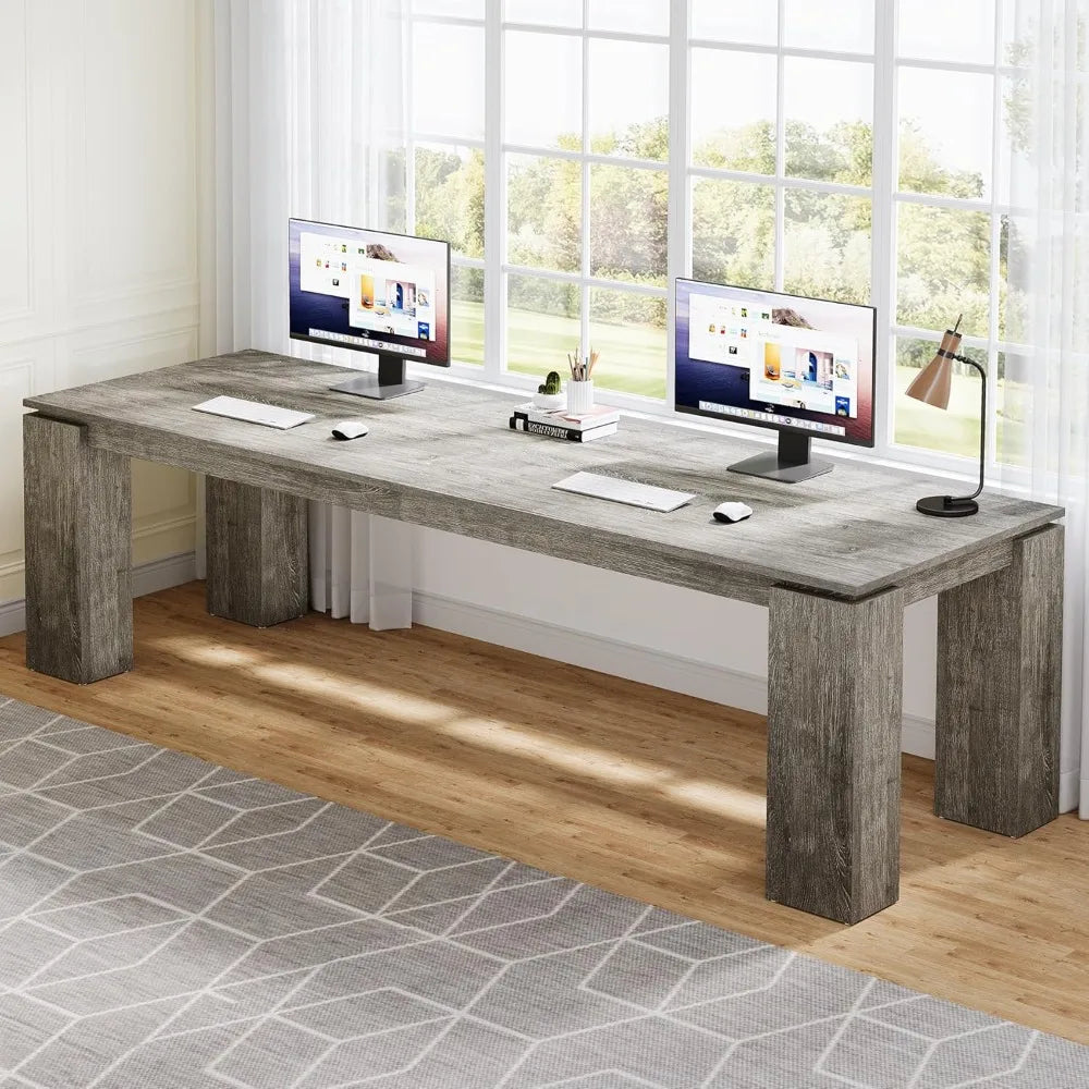 86-Inch Dual Workstation Desk
