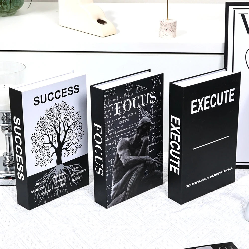 3PCS Fashion Decorative Fake Books