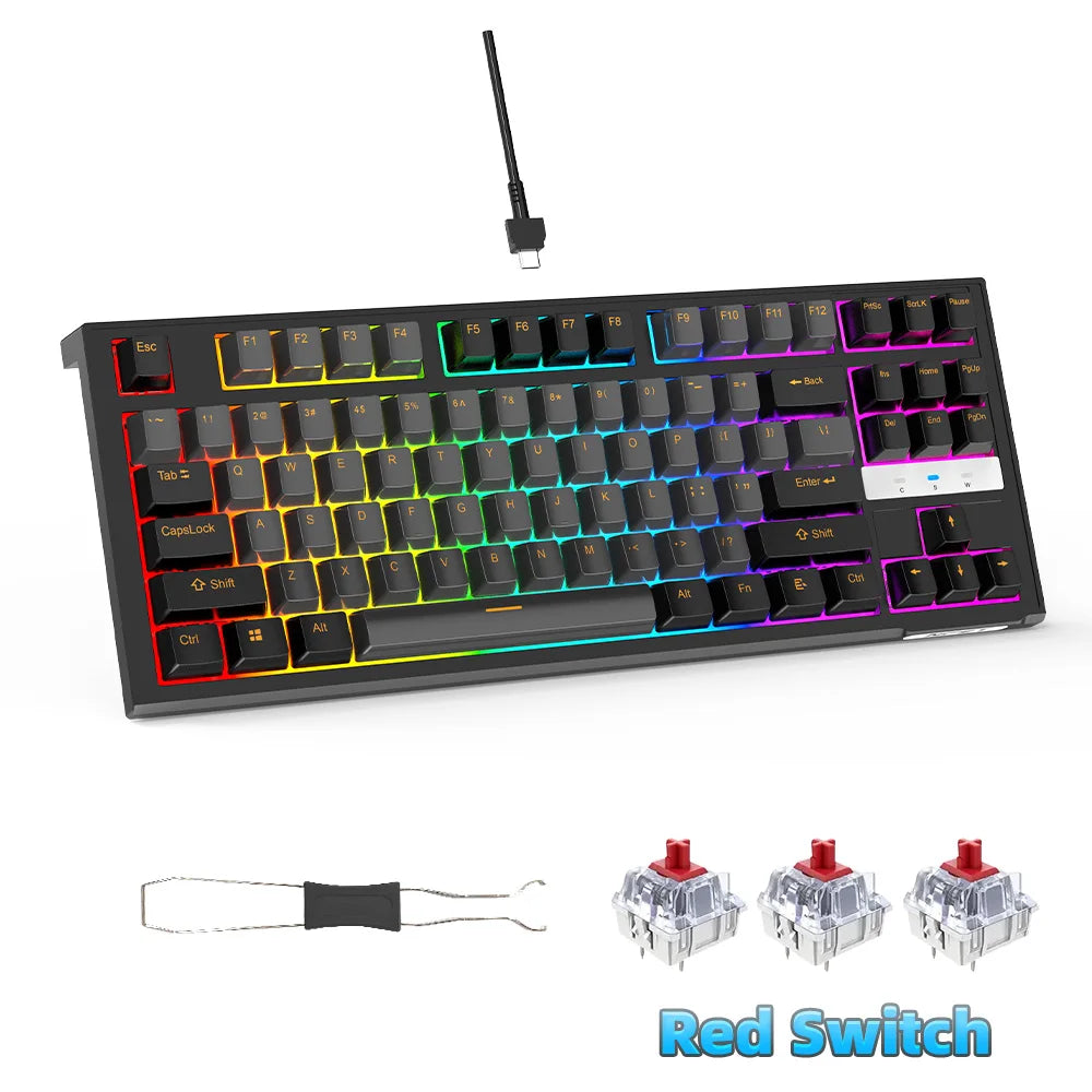 NPET 87-Key RGB Mechanical Keyboard