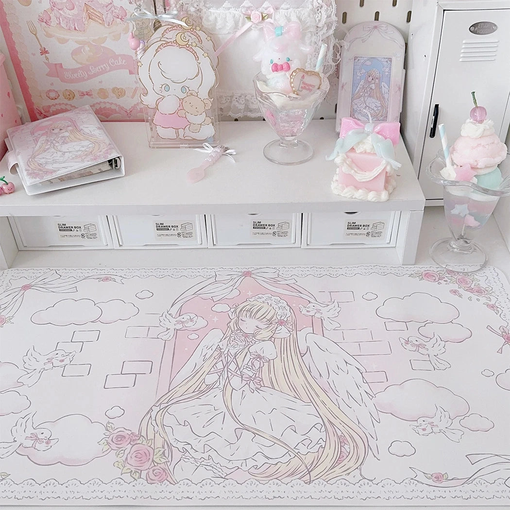 INS Style Cute Girl Mouse Pad