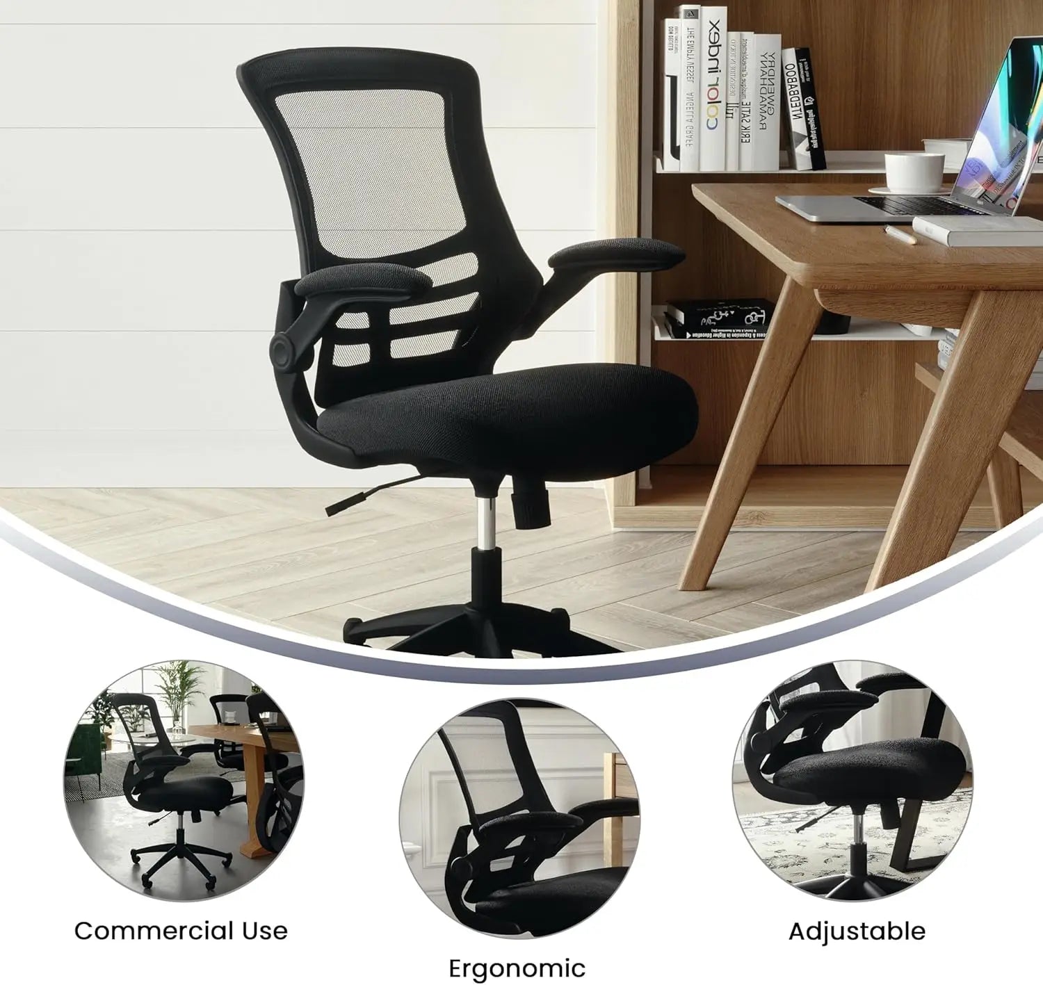 Flash Furniture Kelista Mid-Back Ergonomic Mesh Office Chair