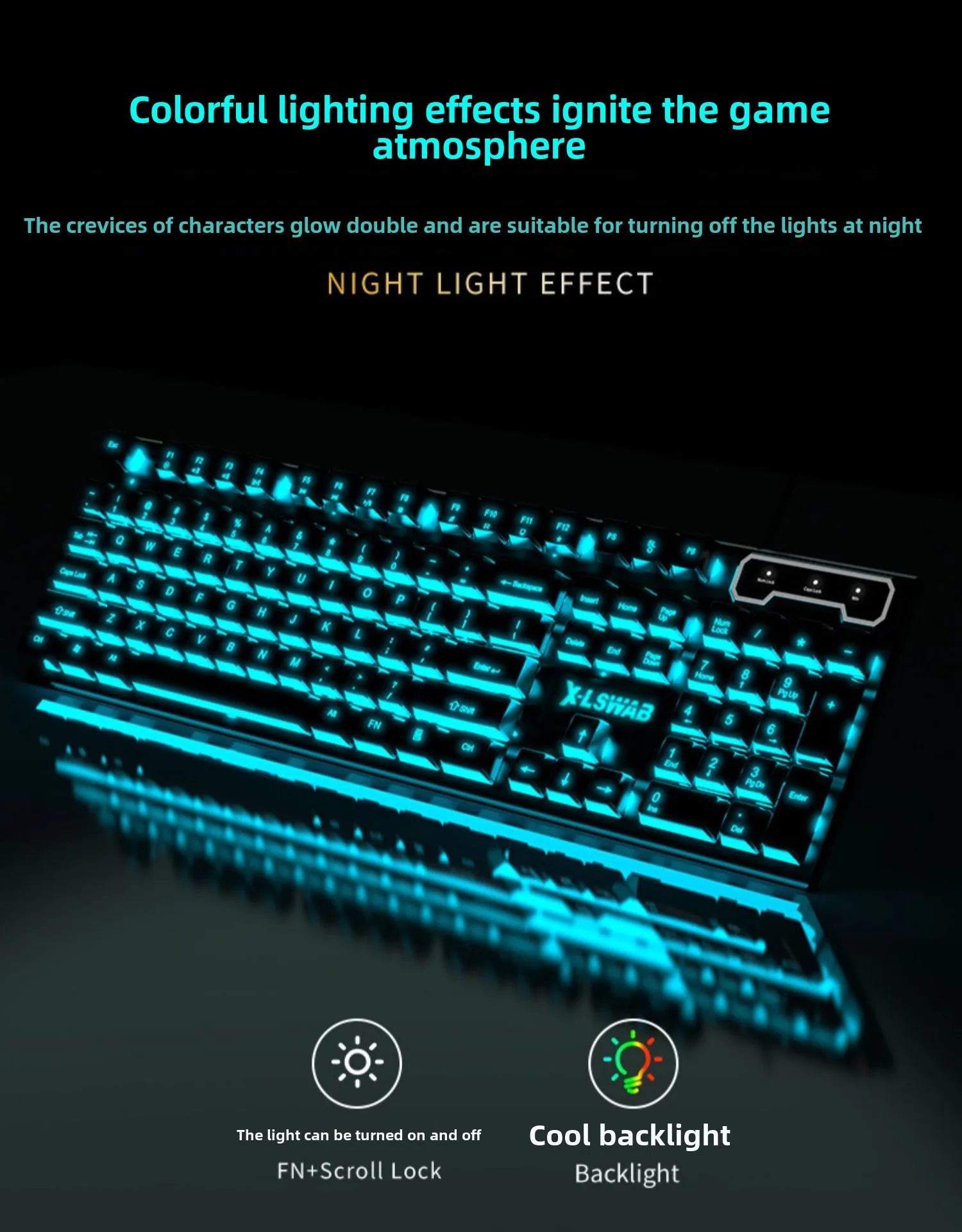 Ergonomic Waterproof Set for Desktop Gamers