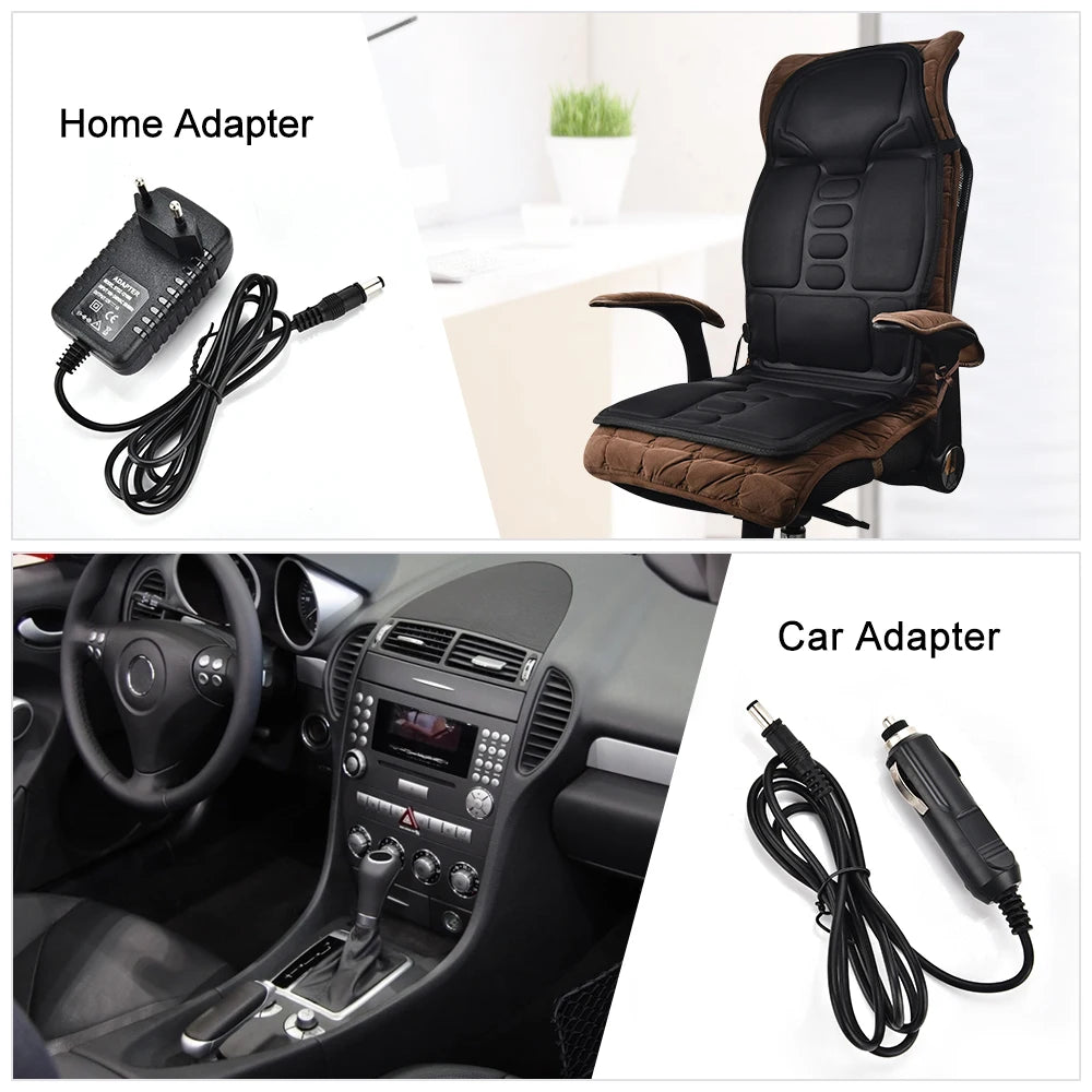 Infrared Full Body Massage Chair Pad for Car, Home & Office