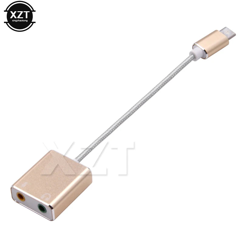 USB Type-C External Sound Card Adapter