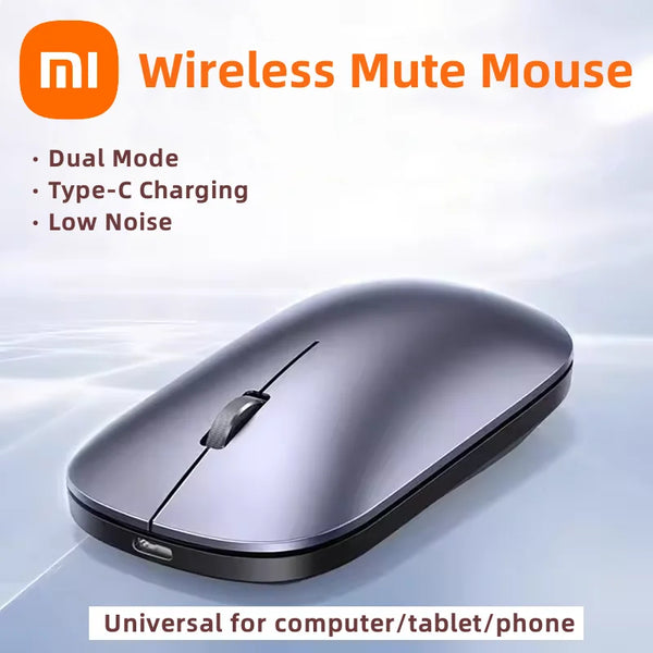 Xiaomi Wireless Mouse – Silent Click Portable Ergonomic Mouse with Type-C Charging