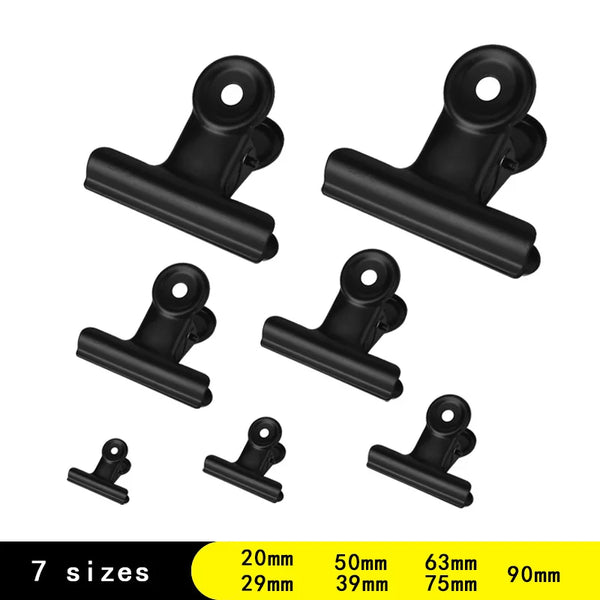 5PCS Metal Binder Clips Assorted Sizes