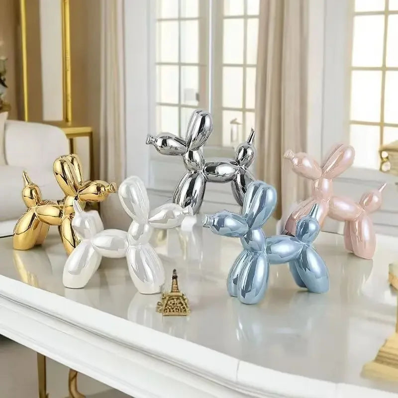 ERMAKOVA Ceramic Balloon Dog Figurine