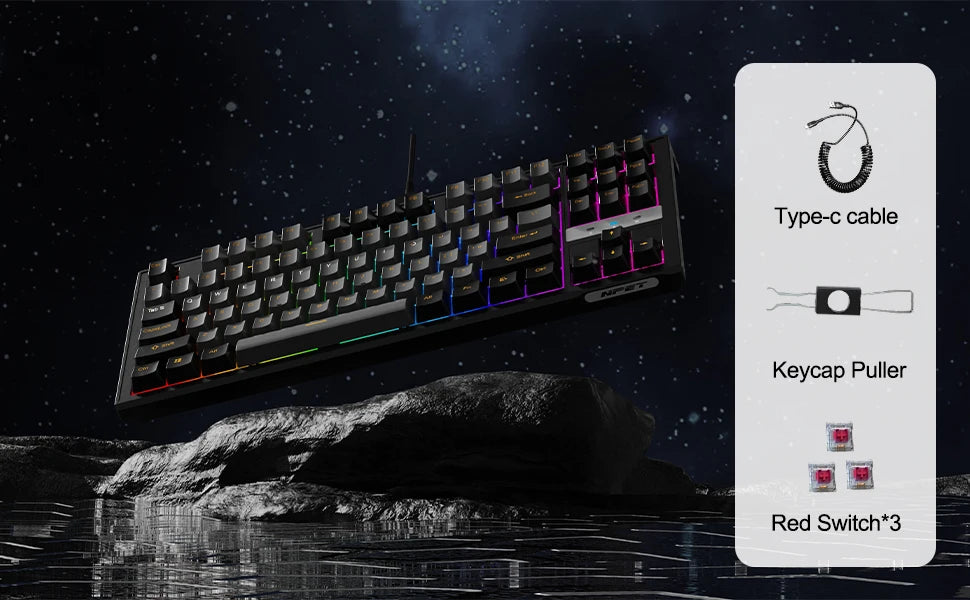 NPET 87-Key RGB Mechanical Keyboard